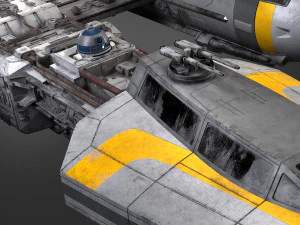 スター・ウォーズ Yウイング 3Dモデル