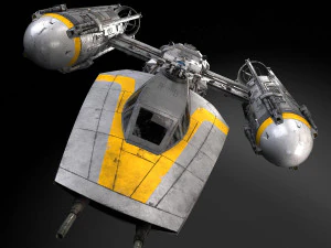 スター・ウォーズ Yウイング 3Dモデル