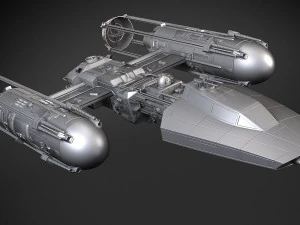 スター・ウォーズ Yウイング 3Dモデル