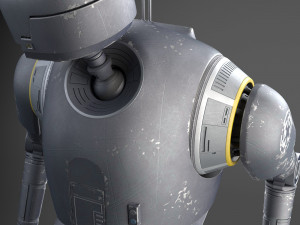 Starwars K2SO Droid 3D Model