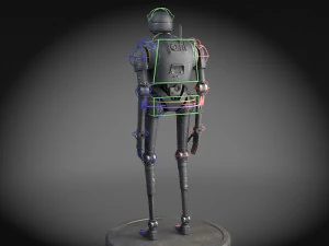 Starwars K2SO Droid 3D Model