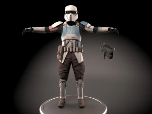 Pasukan Pantai Starwars Model 3D