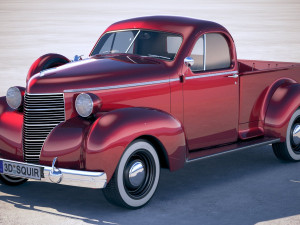 Studebaker Coupe Express 1938 3D 모델