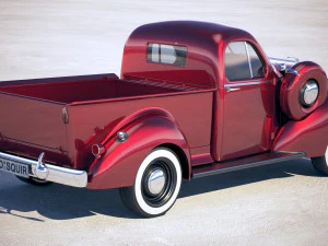 Studebaker Coupe Express 1938 3D Model