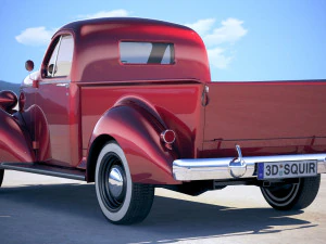 Studebaker Coupe Express 1938 3D Model