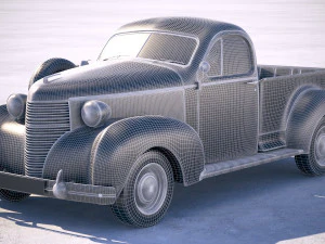 Studebaker Coupe Express 1938 3D Model