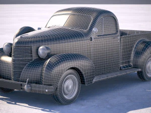 Studebaker Coupe Express 1938 3D Model