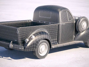 Studebaker Coupe Express 1938 3D Model