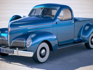 Studebaker Coupe Express Pickup 1939 3D 모델