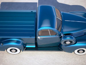 Studebaker Coupe Express Pickup 1939 3D Model
