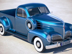 Studebaker Coupe Express Pickup 1939 3D Model