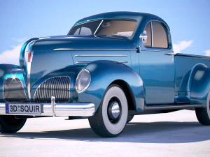 Studebaker Coupe Express Pickup 1939 3D Model