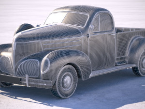 Studebaker Coupe Express Pickup 1939 Modelo 3D