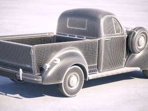 Studebaker Coupe Express Pickup 1939 Modelo 3D