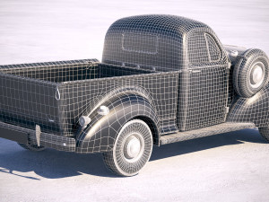 Studebaker Coupe Express Pickup 1939 Modelo 3D