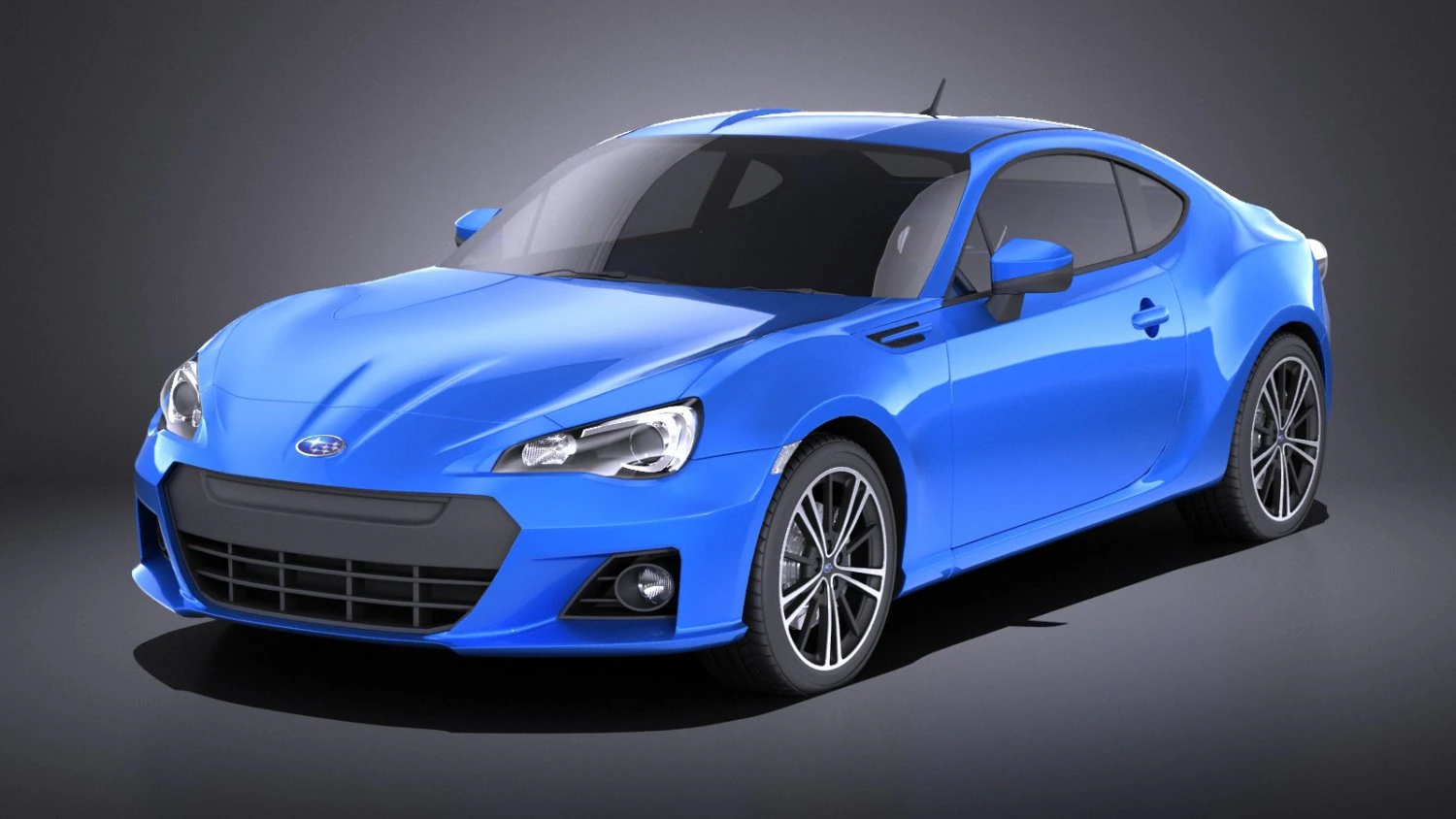 Subaru BRZ 2015 vray 3D Model .c4d .max .obj .3ds .fbx .stl .blend 