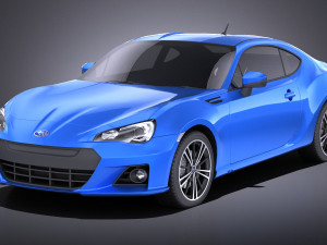 Subaru BRZ 2015 vray 3D Model