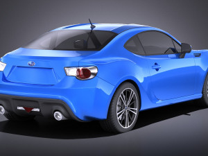Subaru BRZ 2015 vray 3D Model