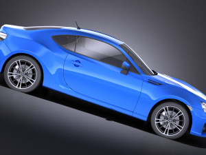 Subaru BRZ 2015 vray 3D Model