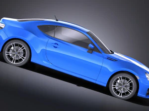 Subaru BRZ 2015 vray 3D Model