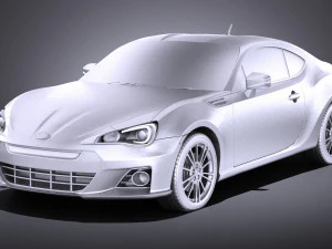 Subaru BRZ 2015 vray 3D Model