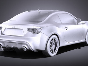 Subaru BRZ 2015 vray 3D Model