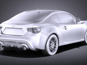 Subaru BRZ 2015 vray 3D Model