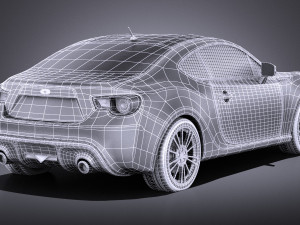 Subaru BRZ 2015 vray 3D Model