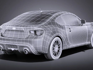 Subaru BRZ 2015 vray 3D Model