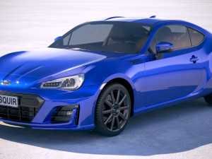 Subaru BRZ 2018 3D Model