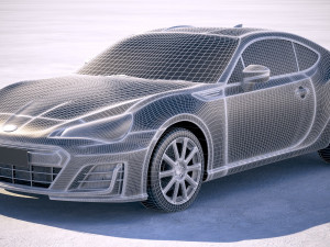 Subaru BRZ 2018 3D Model