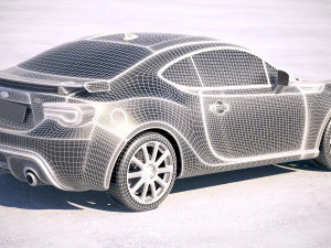 सुबारू बीआरजेड 2018 3D मॉडल