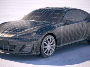 Subaru BRZ 2018 3D Model