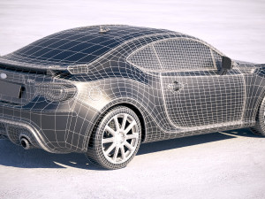 Subaru BRZ 2018 3D Model
