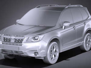 Subaru Forester 2017 3D Model