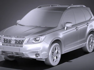 Subaru Forester 2017 3D Model
