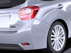 Subaru Impreza 5-door 2013 vray Modello 3D