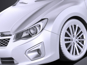 Subaru Impreza 5-door 2013 vray Modello 3D