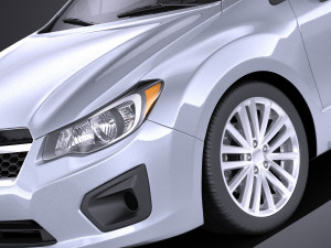 Subaru Impreza 2013 Sedan vray 3D 模型