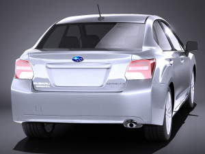Subaru Impreza 2013 Sedan vray 3D 模型