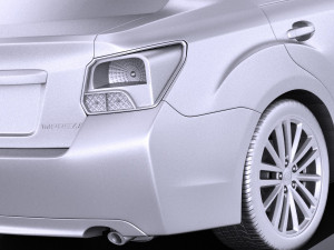 Subaru Impreza 2013 Sedan vray 3D 模型