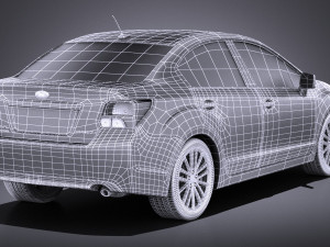 Subaru Impreza 2013 Sedan vray 3D 模型