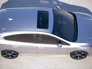 Subaru Impreza Estate 2017 3D Model