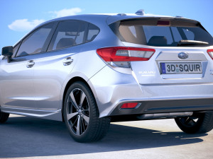 Subaru Impreza Estate 2017 3D Model