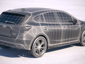 Subaru Impreza Estate 2017 3D Model