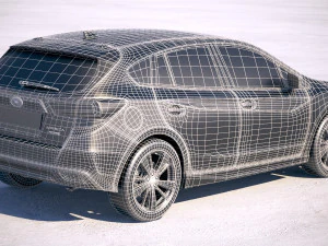 Subaru Impreza Estate 2017 3D Model