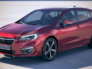 subaru impreza estate eu 2018 3D Model