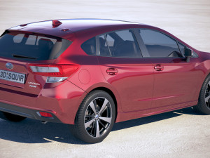 Subaru Impreza Estate EU 2018 Model 3D
