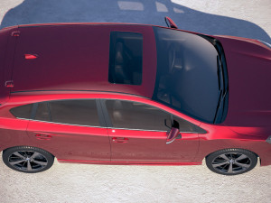 Subaru Impreza Estate EU 2018 Model 3D