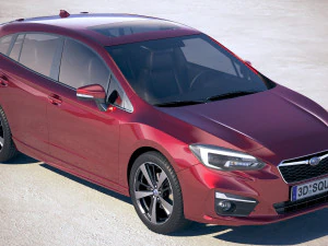 Subaru Impreza Estate EU 2018 3D Model